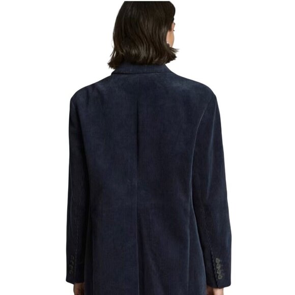 Everlane Corduroy 80's Blazer Navy Dark Academia Size 2 - Picture 5 of 10